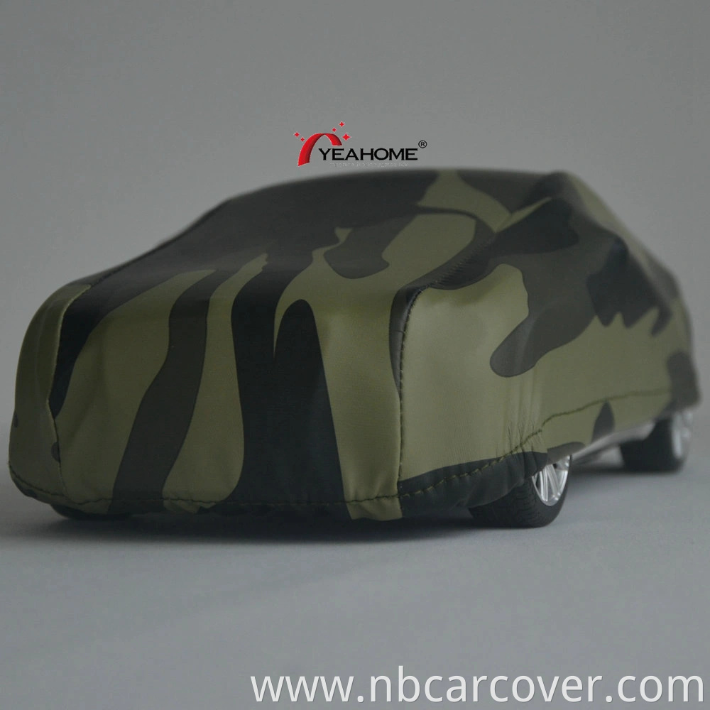 Water-Proof Sedan Cover Anti-UV Elastic Camouflage Outdoor Car Cover Printing Auto Cover